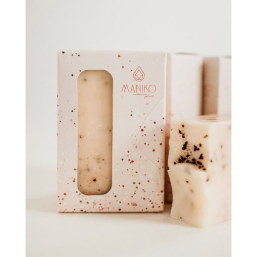 Peelingujące naturalne mydło z nasionami żurawiny - Natural peeling soap with cranberry seeds