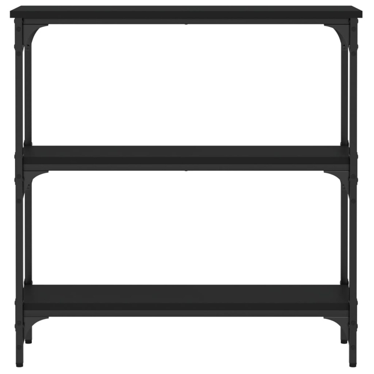 vidaXL Stolik konsolowy, czarny, 75x22,5x75 cm