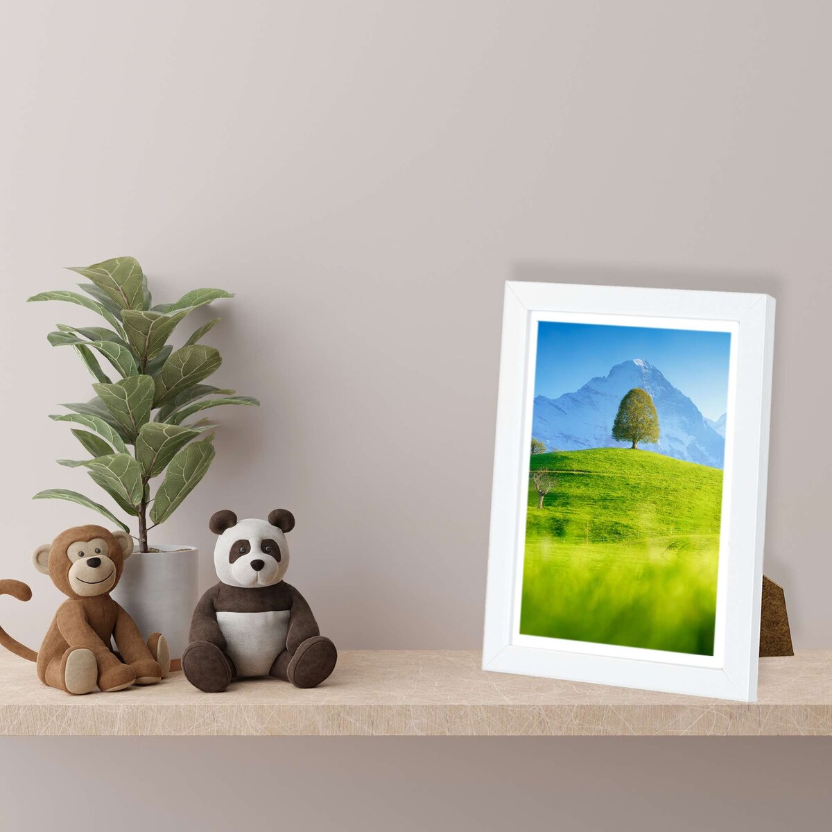 Ramka Na Zdjęcia 13X18 Cm Plakaty Rama Na Nóżce Stojąca Dekoracja Biała