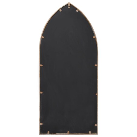 vidaXL Lustro ogrodowe, piaskowe, 100x45 cm, żelazne