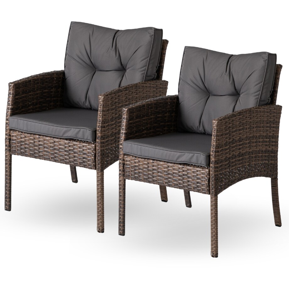 Zestaw Mebli Ogrodowych Technorattan Na Taras Ogród Komplet Brąz ATLANTA