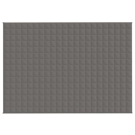 vidaXL Koc obciążeniowy, szary, 155x220 cm, 7 kg, tkanina