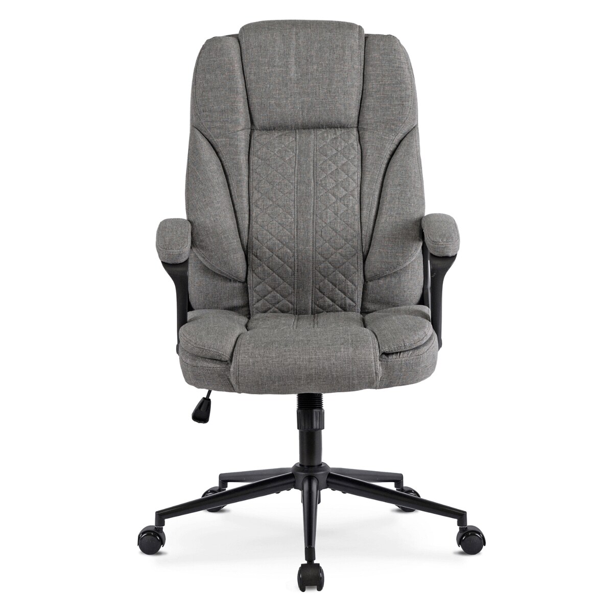 Fotel biurowy obrotowy ergonomiczny do biurka szary PHONIX