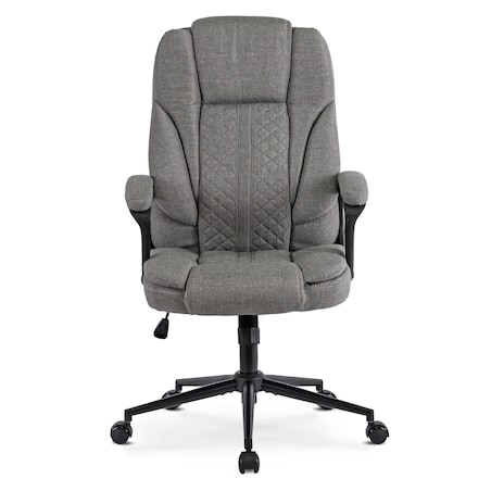 Fotel biurowy obrotowy ergonomiczny do biurka szary PHONIX