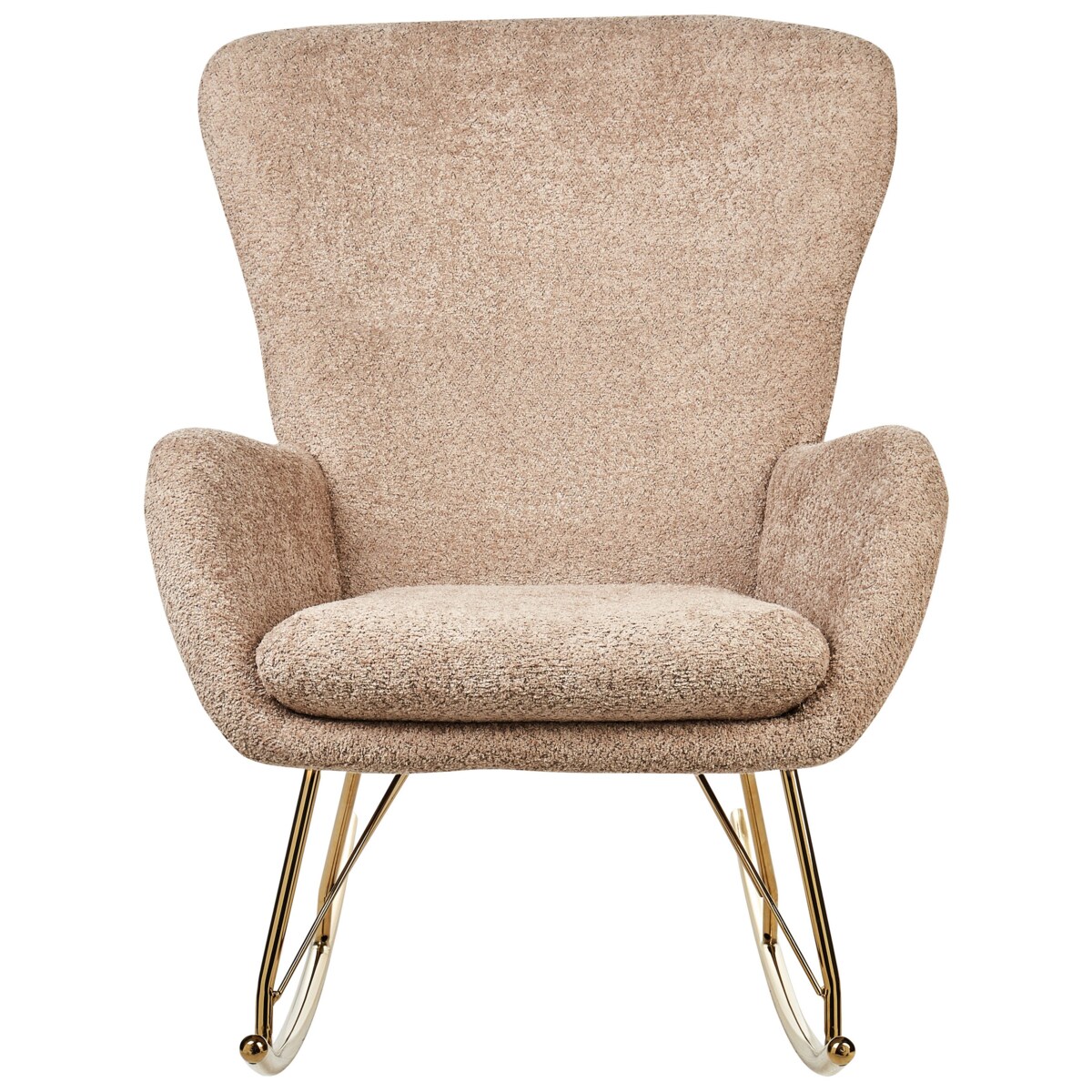 Fotel bujany boucle beżowy OULU