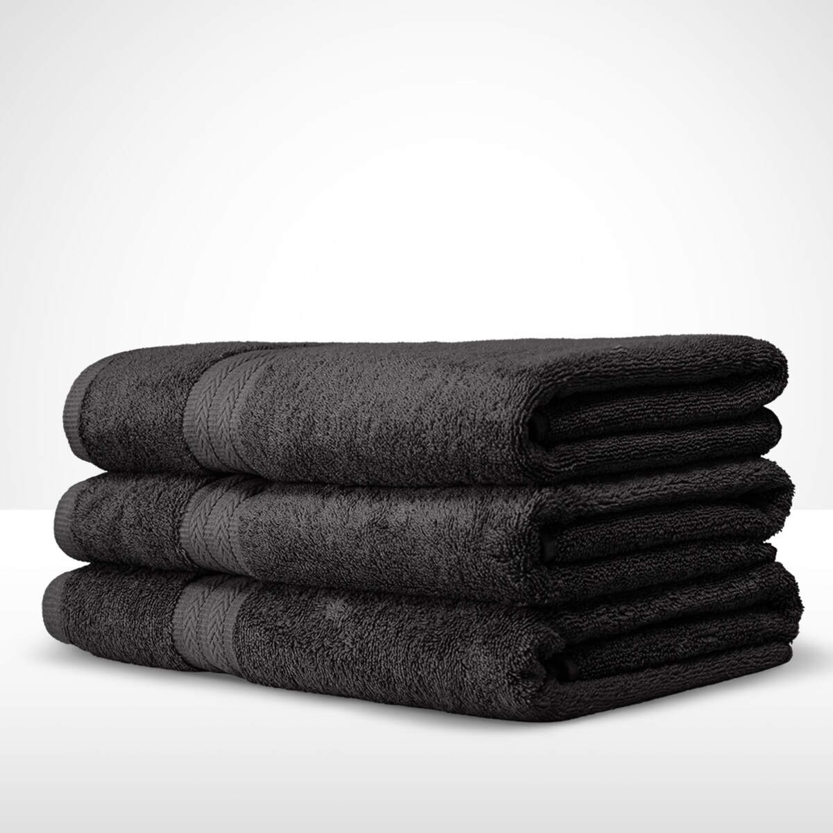 Ręcznik 70x140 czarny bawełniany FORUM 550 g/m2