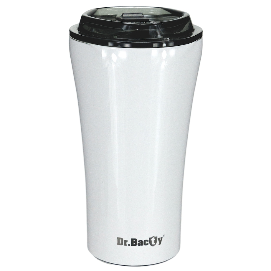Kubek termiczny na kawę Dr.Bacty Apollo 2.0 - Eliksir cierpliwości - 360 ml - Glossy White