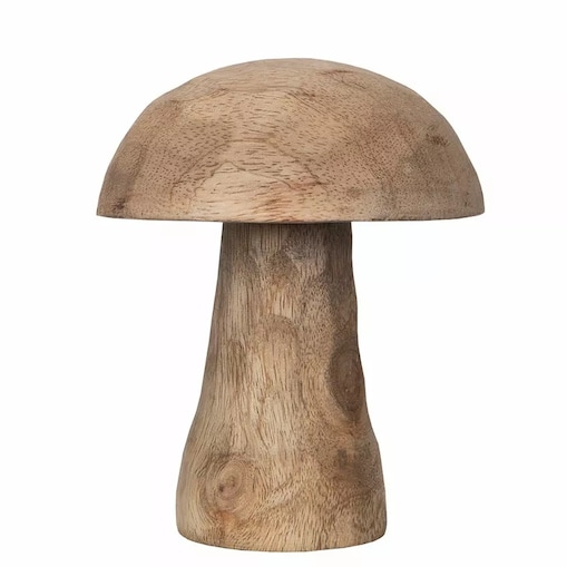 FIGURKA GRZYBEK STYL BOHO drewniana naturalna wys. 12cm