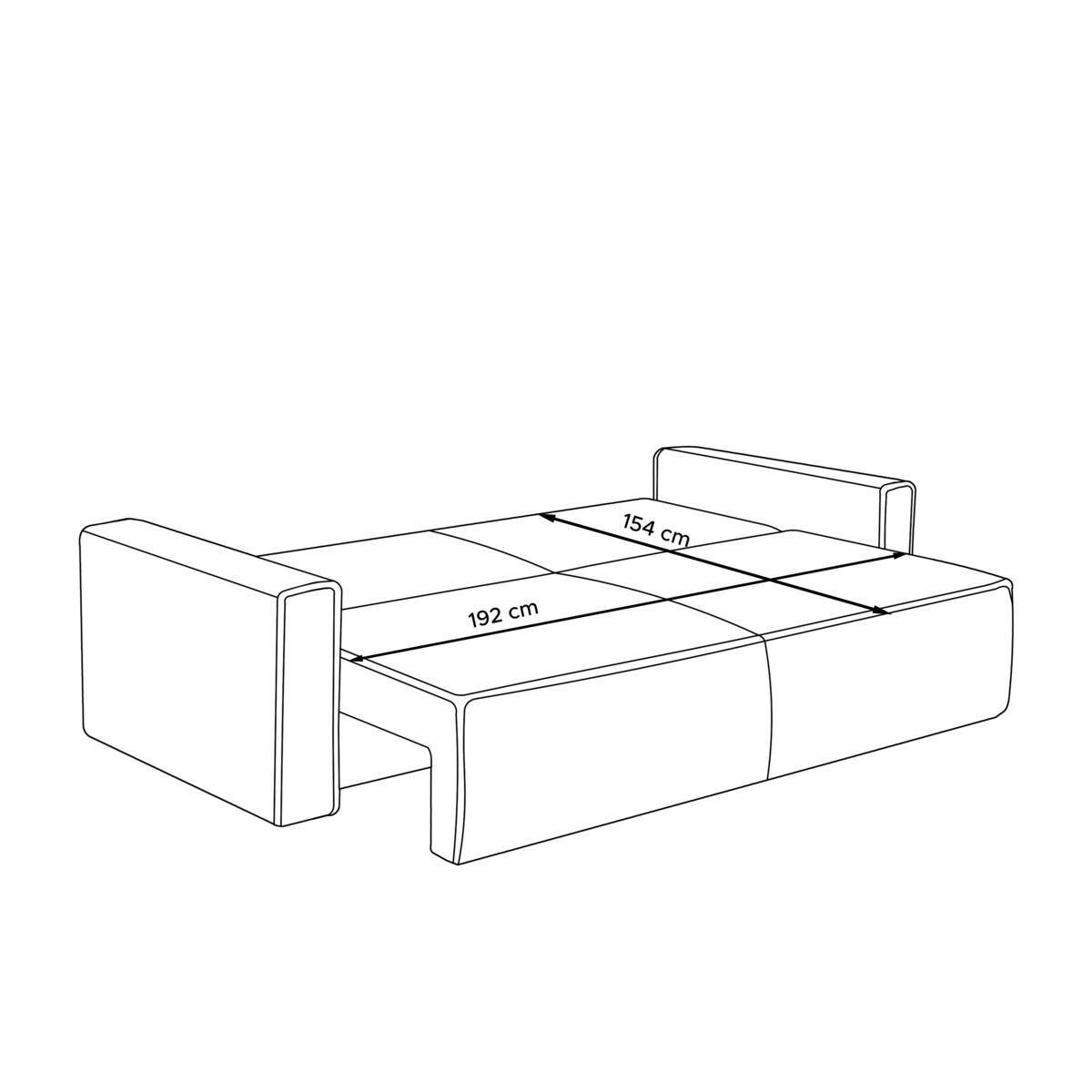 KONSIMO NAPI II Sofa 3-osobowa, kolor beżowy