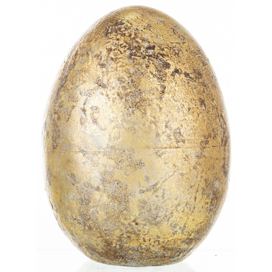 Dekoracja - złote jajko z ceramiki 23,5x16 cm MONNINA - II