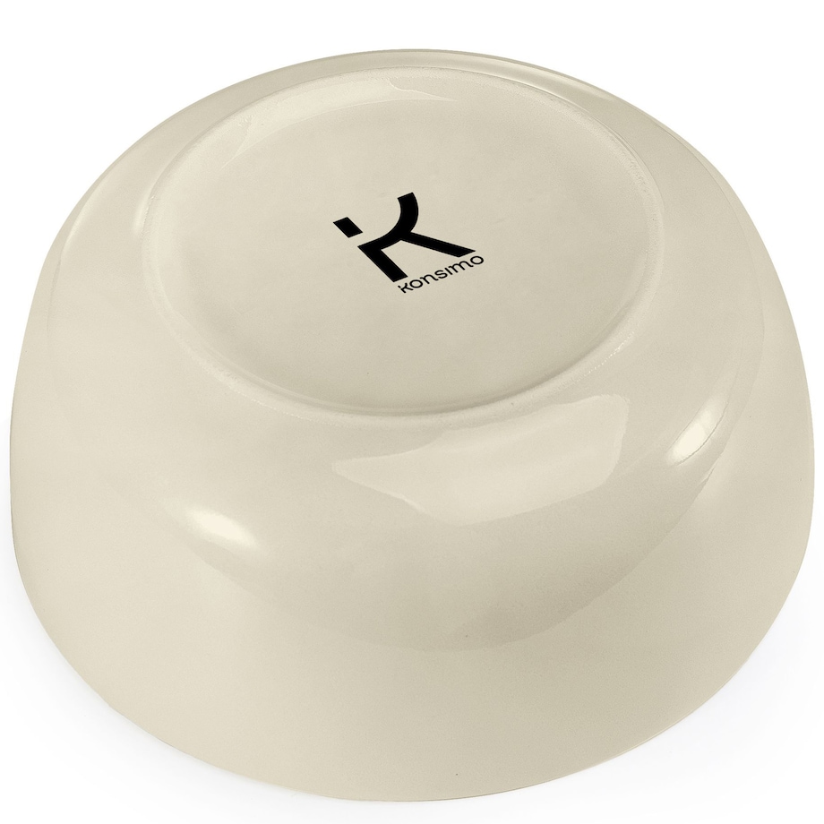 KONSIMO VICTO Zestaw misek dla 6 osób (6 elementów) beżowy