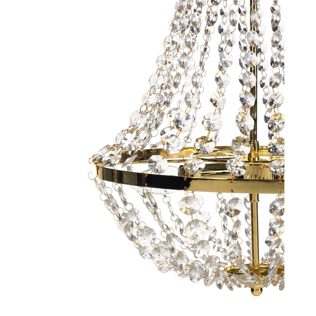 Żyrandol DIAMANTE Metal Złoty