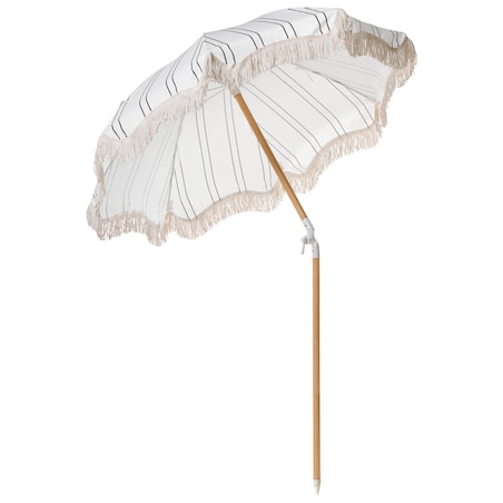 Parasol ogrodowy 155 cm MONDELLO Biały/ czarny