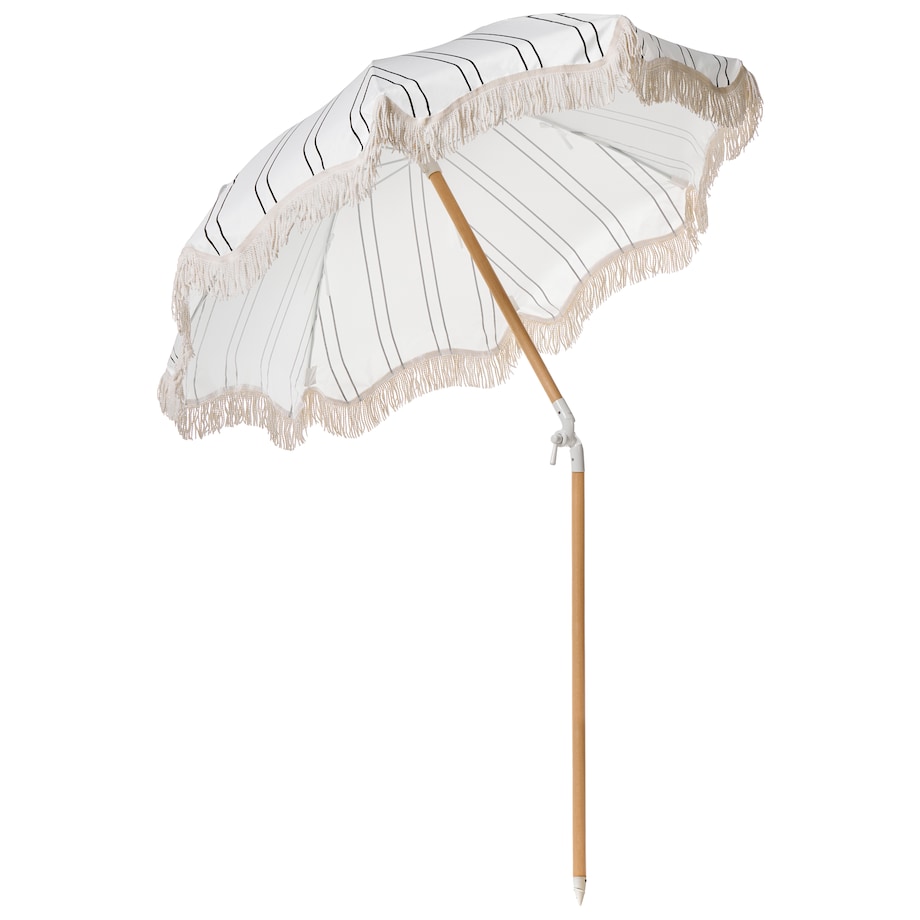 Parasol ogrodowy 155 cm MONDELLO Biały/ czarny