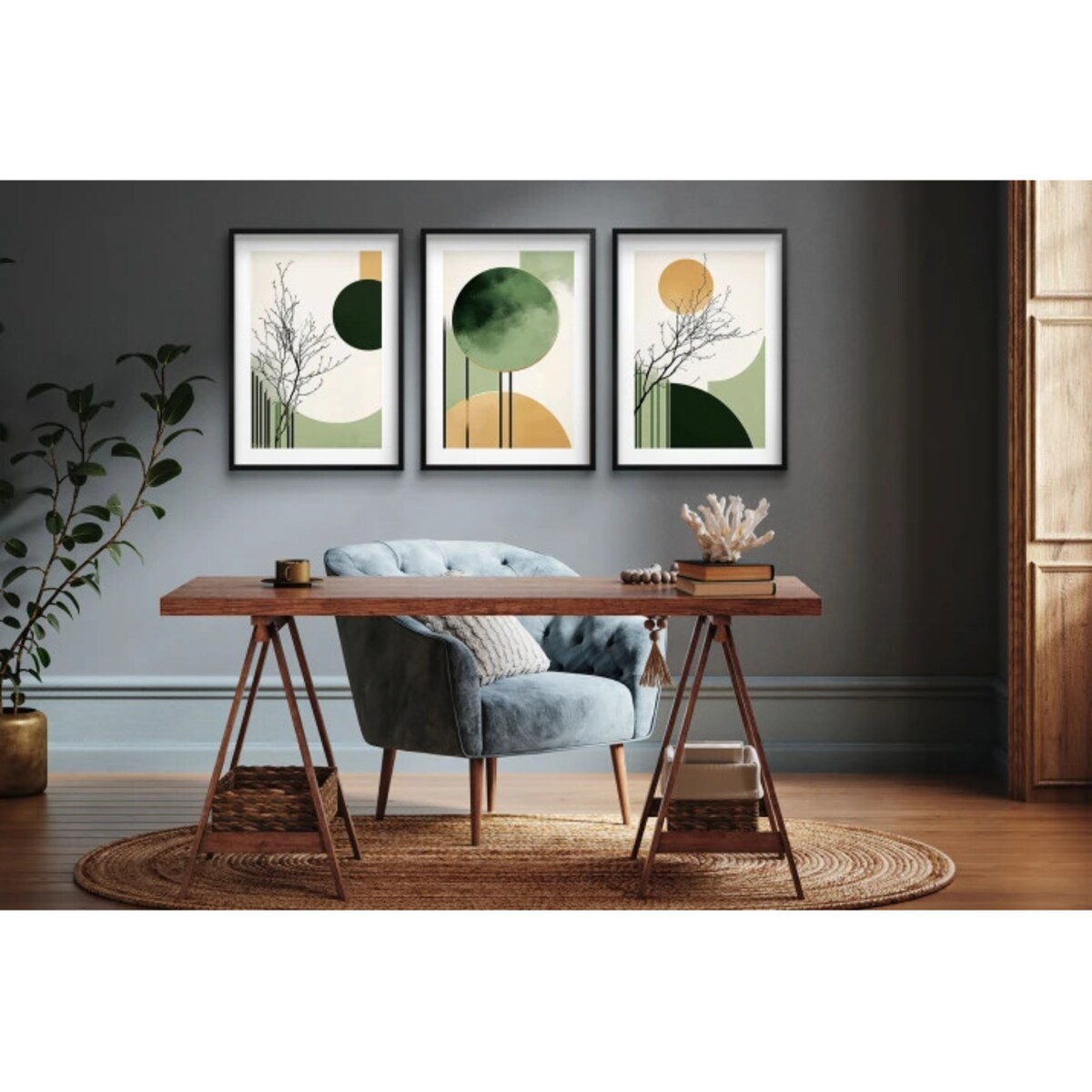 Plakaty na ścianę z ramkami Nowoczesne obrazy ścienne ozdoba do biura