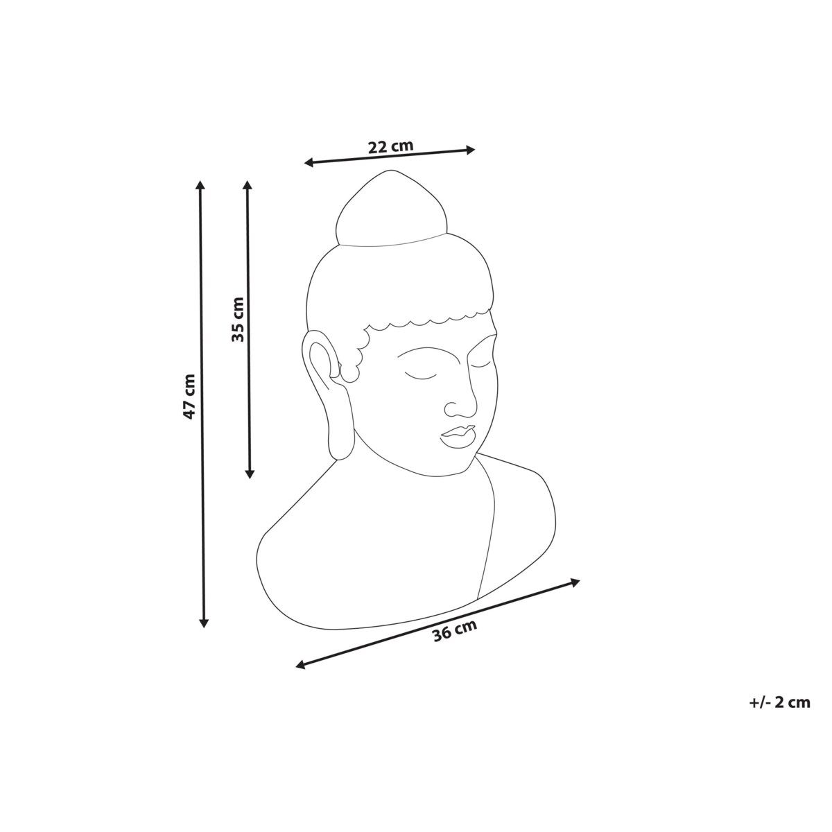 Figurka dekoracyjna CARUM Tlenek magnezu Klasyczny Glamour Czarny