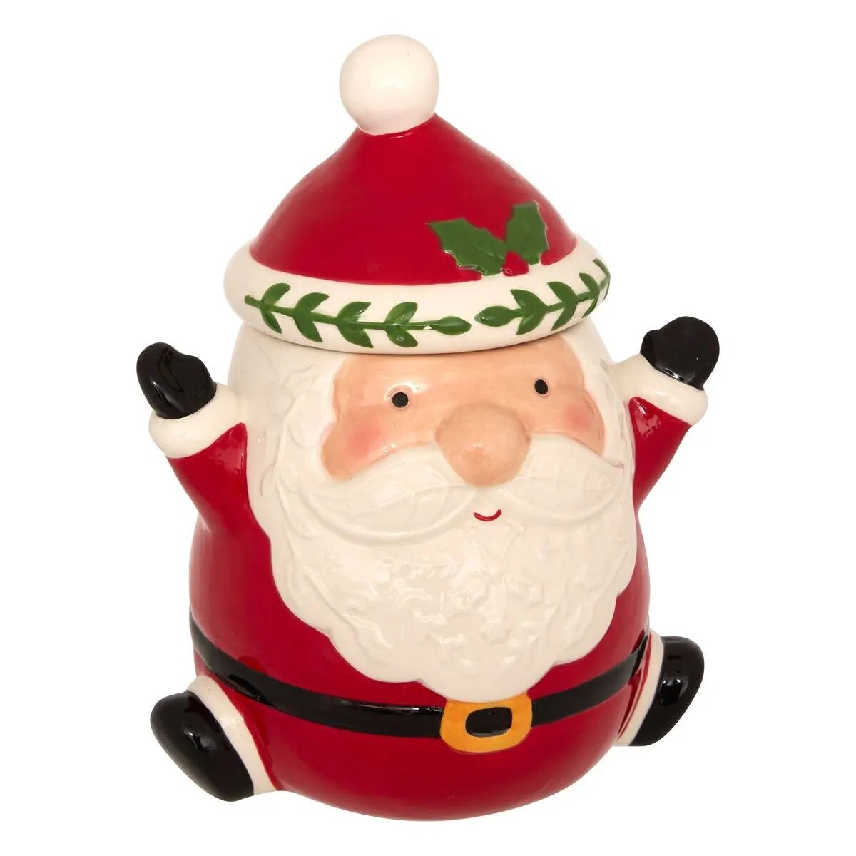 Pojemnik świąteczny na ciasteczka Santa Claus 23,5x18,5x15,5 cm
