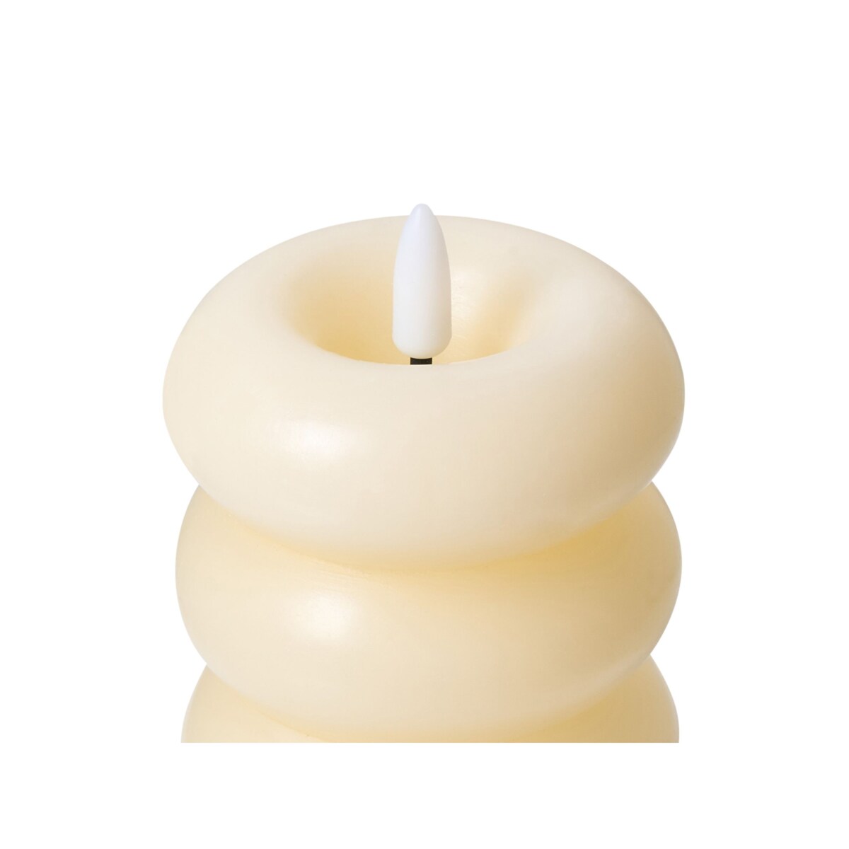 Zestaw 3 świec LED ETERNIS 5/8/11 cm Złamana biel