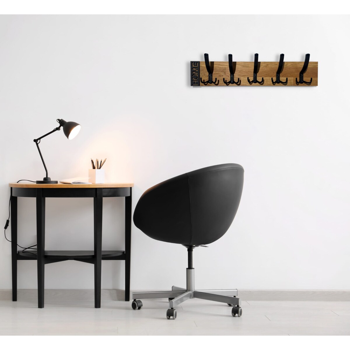 Wieszak ścienny na ubrania Modern Oak 60cm