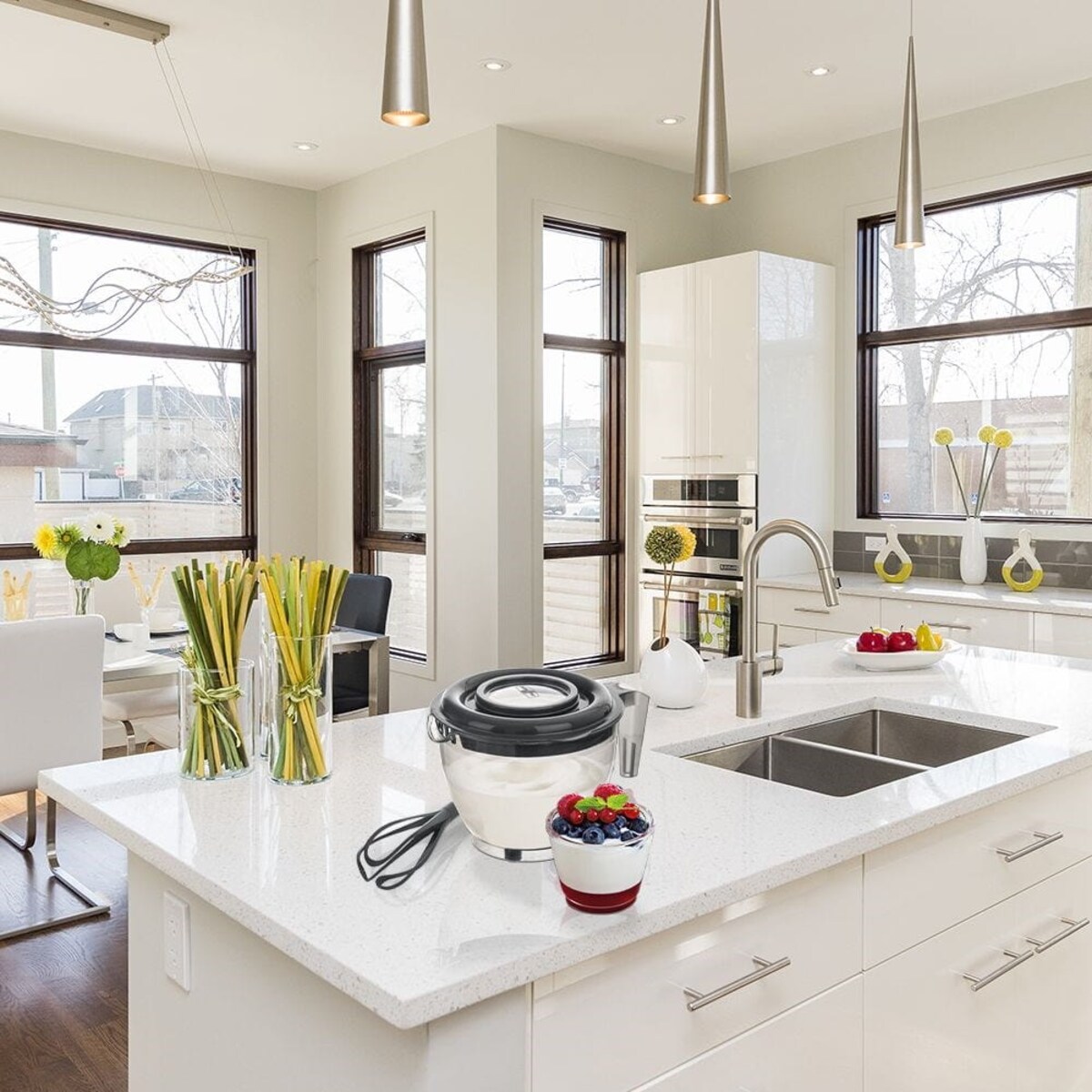 Miska Kuchenna do miksowania Ubijania miarką Uchwytem Otworem 2,5 l Pojemnik