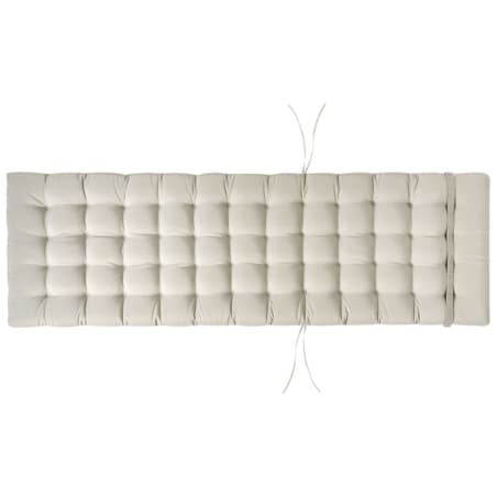 Leżak ogrodowy z poduszką CESANA PREMIUM Drewno akacjowe Beżowoszary