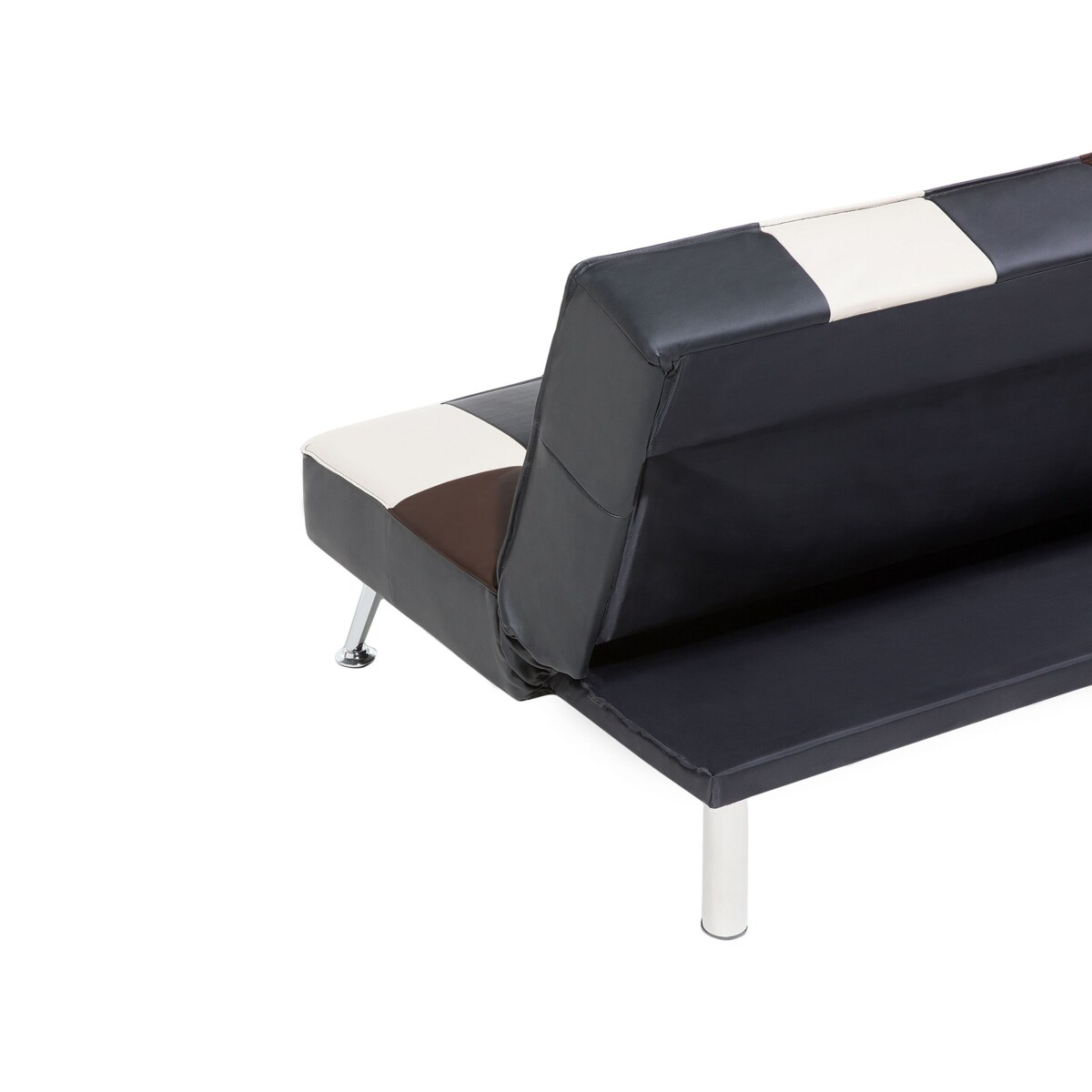 Sofa rozkładana ekoskóra wielokolorowa patchwork OLSKER