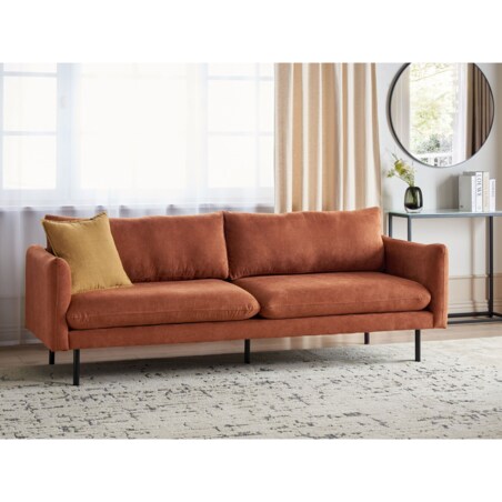 Sofa tapicerowana 3-osobowa złoty brąz VINTERBRO