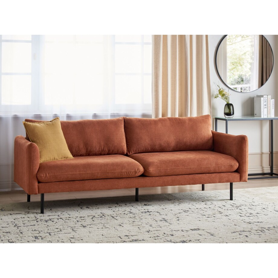 Sofa tapicerowana 3-osobowa złoty brąz VINTERBRO