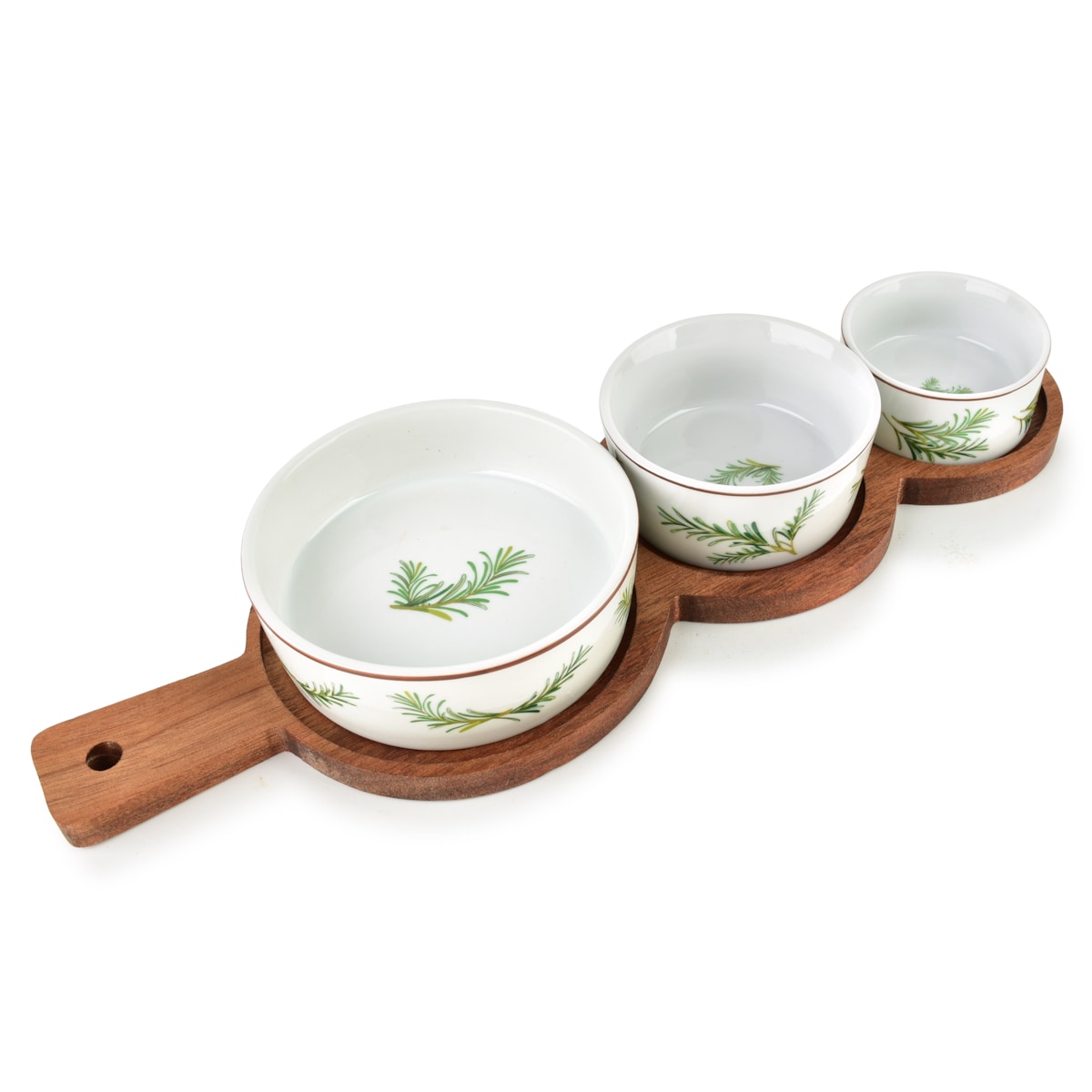 Deska do serwowania z 3 miskami Modern Kitchen