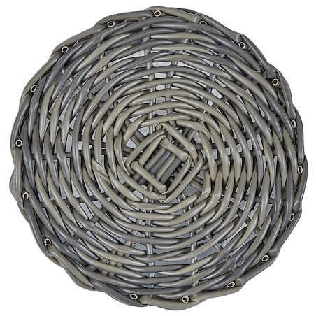 Zestaw 3 koszy na kwiaty NIKITI 29/35/40 cm Beżowoszary Technorattan