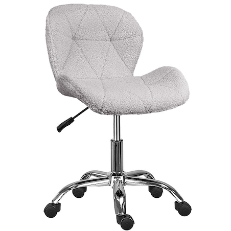 Fotel do biura obrotowy nowoczesny szary