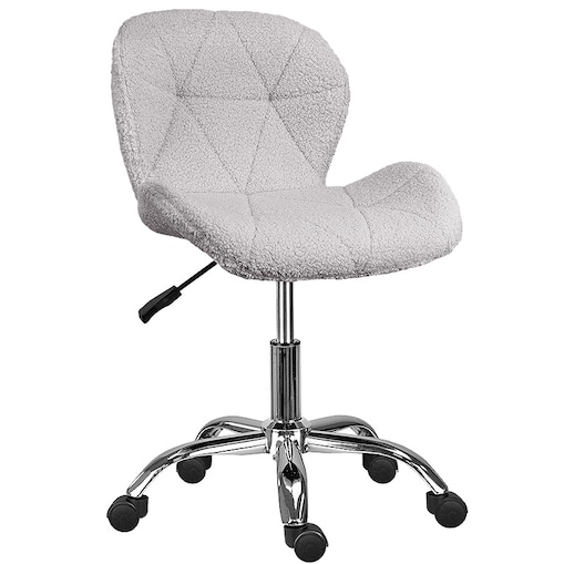 Fotel do biura obrotowy nowoczesny szary