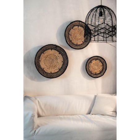 TALERZ Z BANANOWCA CZARNY S