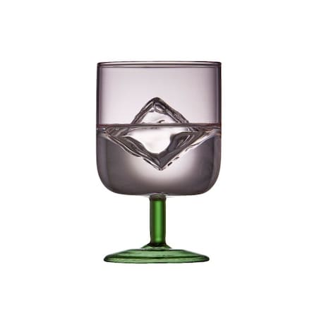 Kieliszki do wina Torino 300 ml 2 sztuki różowo/zielone 30205