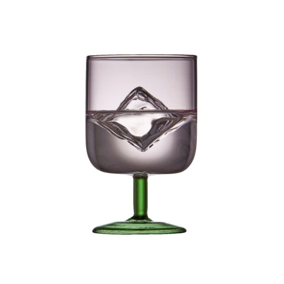 Kieliszki do wina Torino 300 ml 2 sztuki różowo/zielone 30205