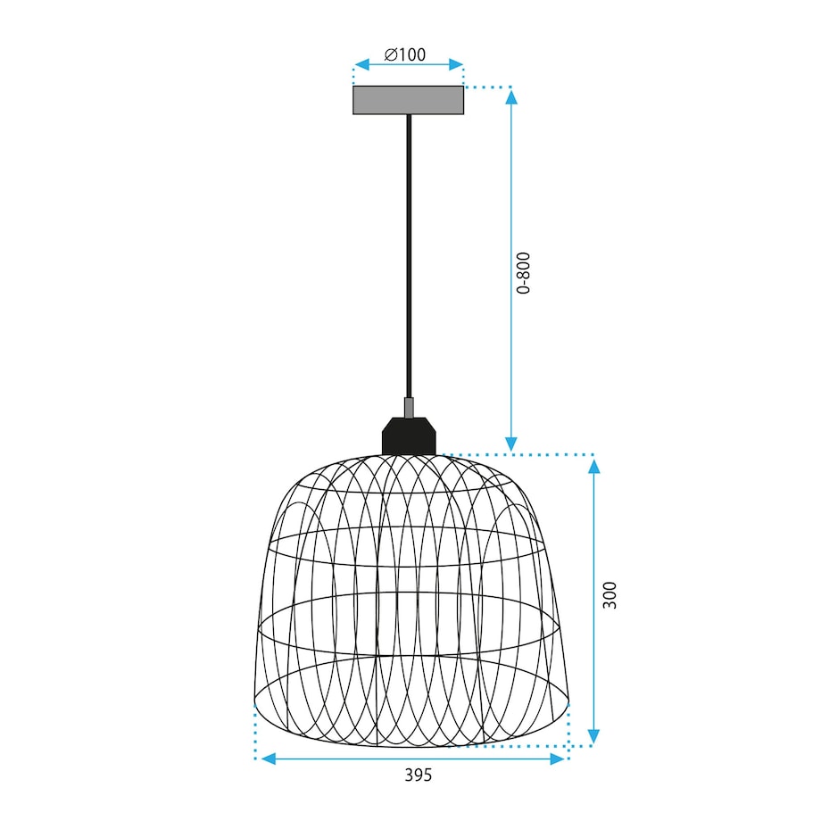 LAMPA SUFITOWA WISZĄCA NATURAL BOHO APP1352-1CP 40 cm
