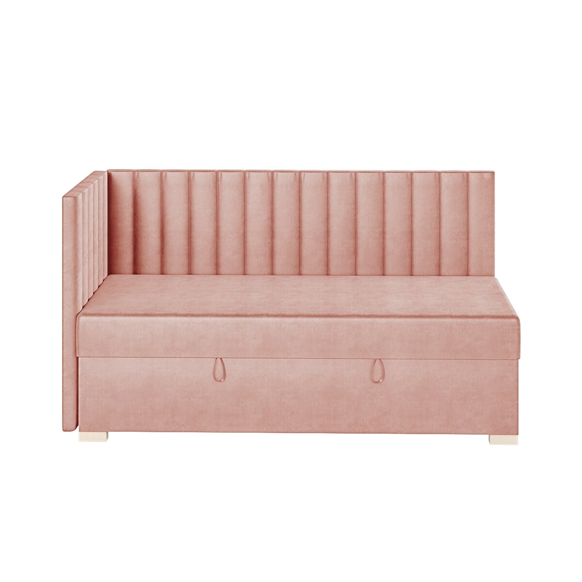 Mesonica Łóżko Snugi, linie różowe, 90x200, Lewostronne