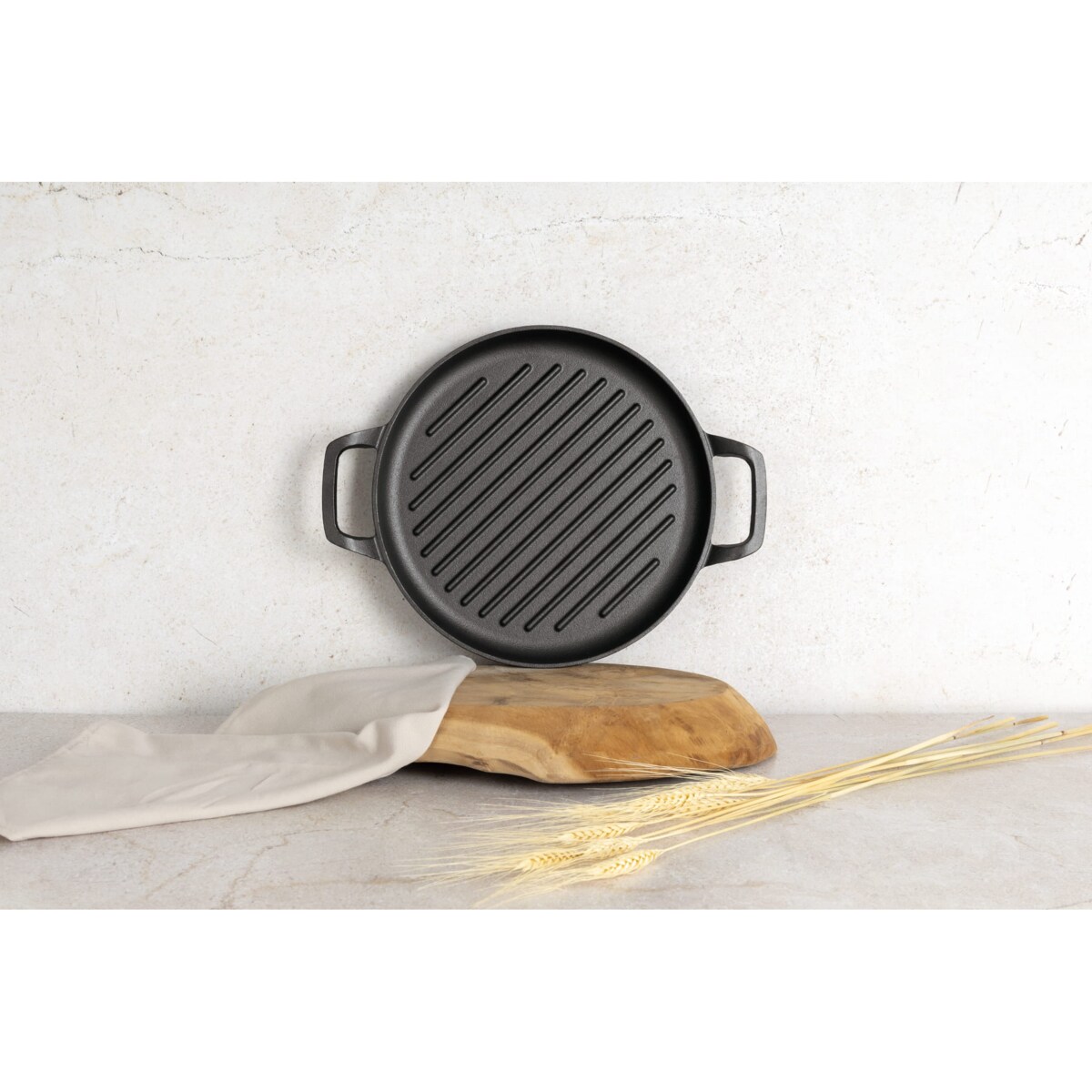 Okrągła żeliwna płyta grillowa 33cm BerlingerHaus BH-6533 Strong Mold Collection