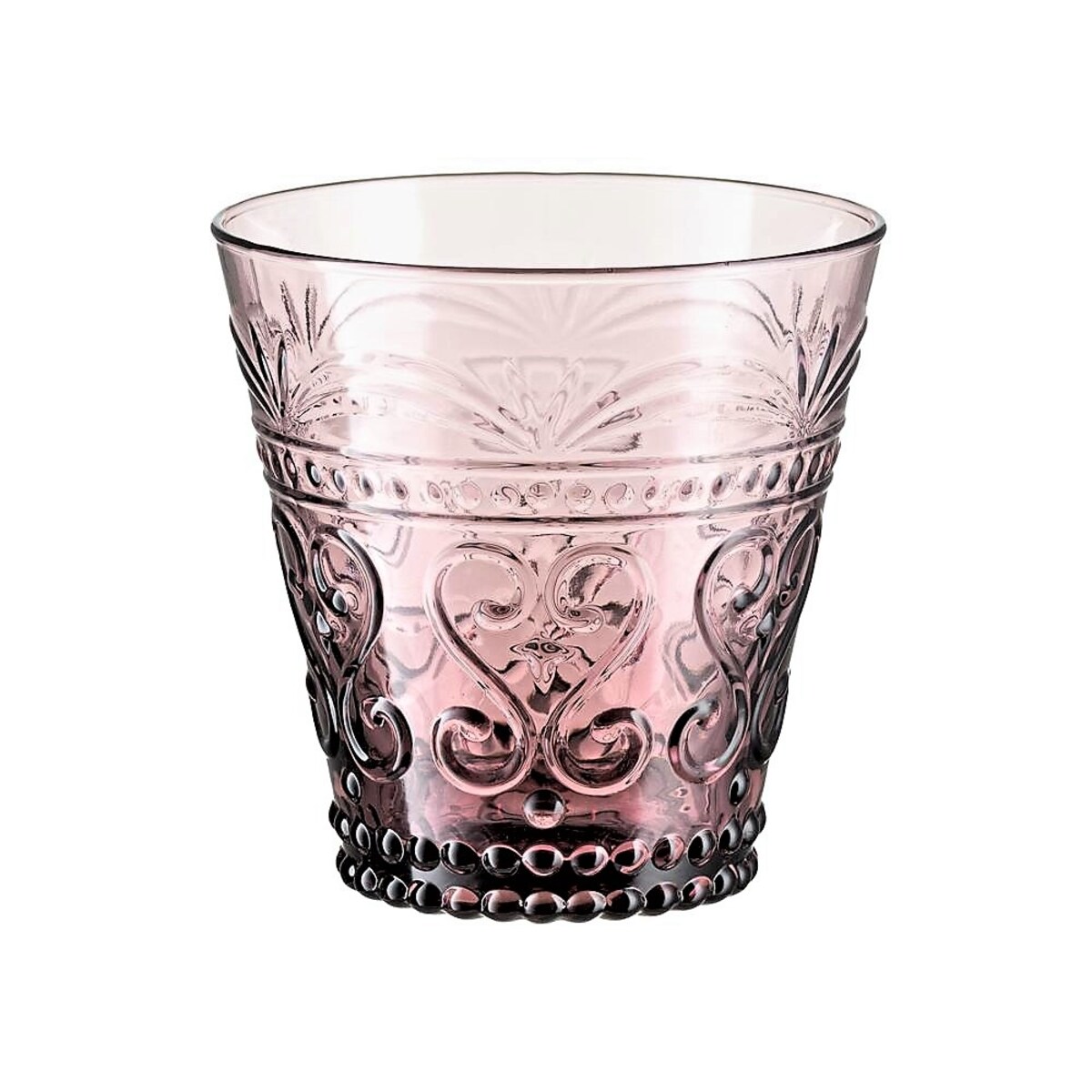 VILLA ITALIA Szklanka fioletowa 250 ml 9 cm FIORINO