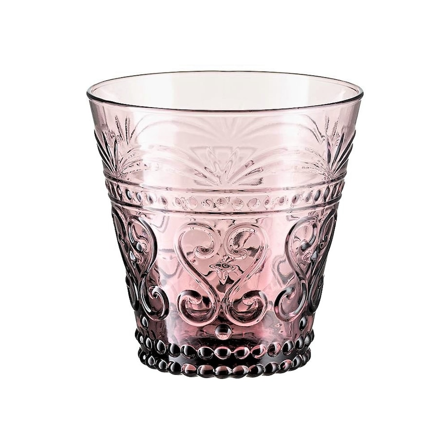 VILLA ITALIA Szklanka fioletowa 250 ml 9 cm FIORINO