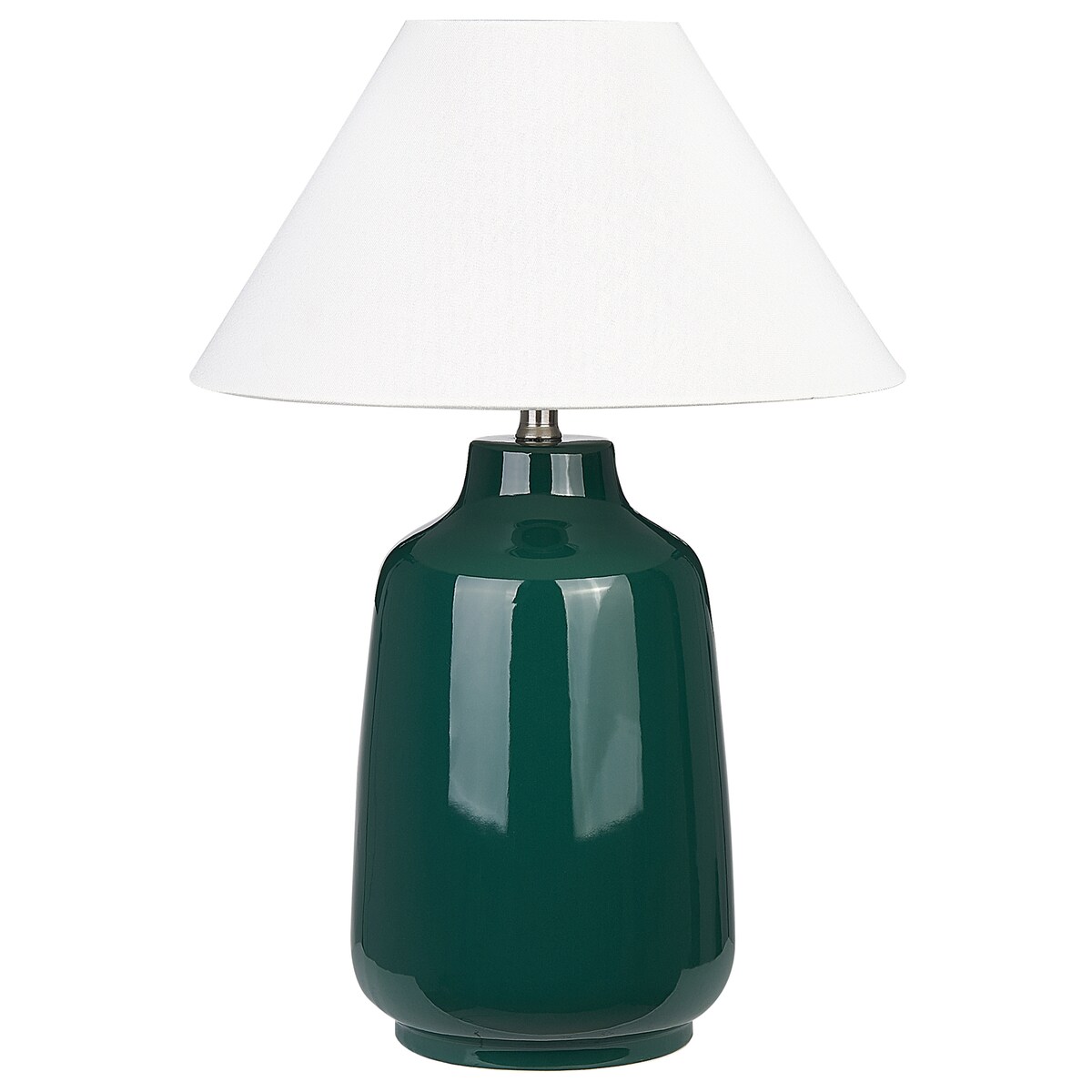 Lampa stołowa CARETA Ceramika Ciemnozielony