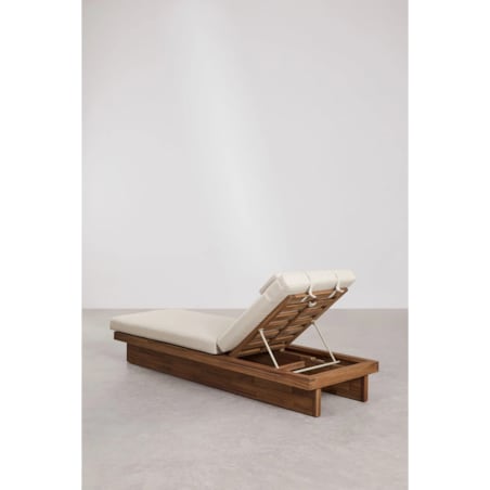 Rozkładany leżak Dailin z drewna akacjowego