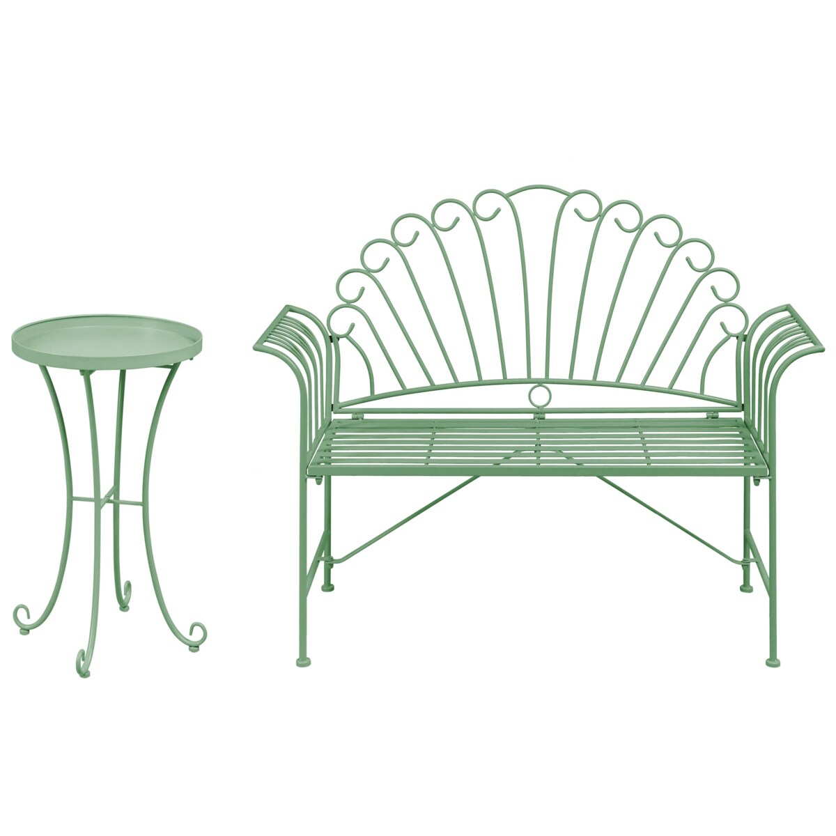 Zestaw mebli balkonowych CAVINIA Metal Zielony