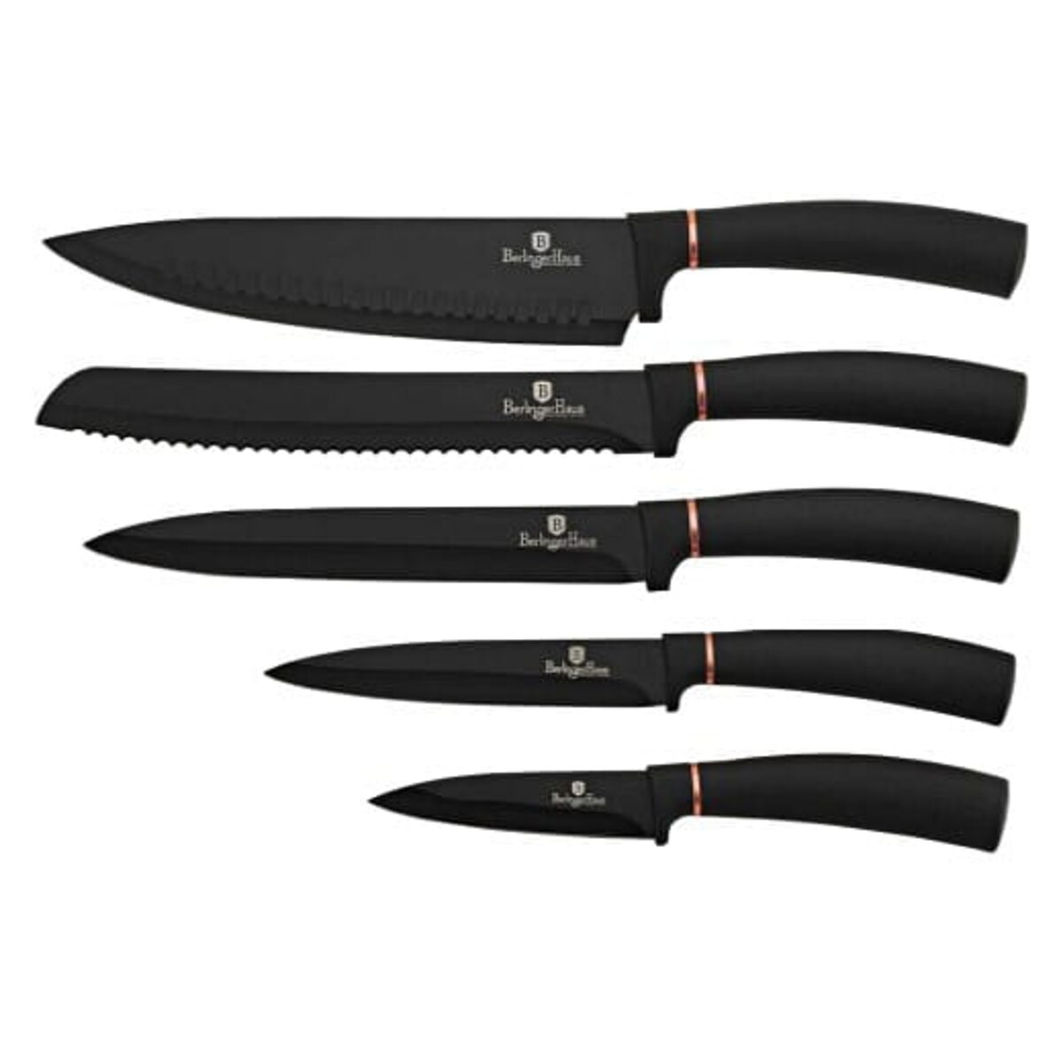 Zestaw pięciu noży z bambusową deską Berlinger Haus BH-2550