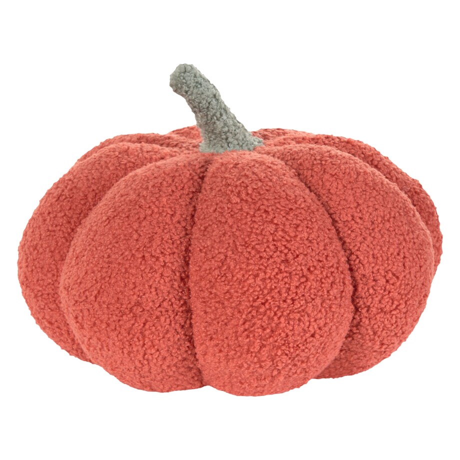 Poduszka dekoracyjna boucle dynia ⌀ 28 cm pomarańczowa MUNCHKIN