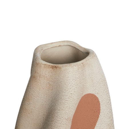 Kamionka Wazon na kwiaty 25 cm Beżowy Brązowy BATOIDEA