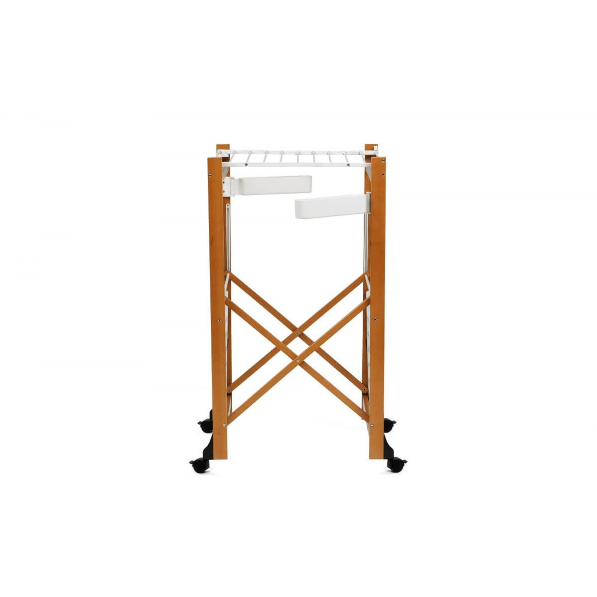 ARREDAMENTI GABBIANO Suszarka na pranie na kółkach - 175 x 67 cm, Brązowy