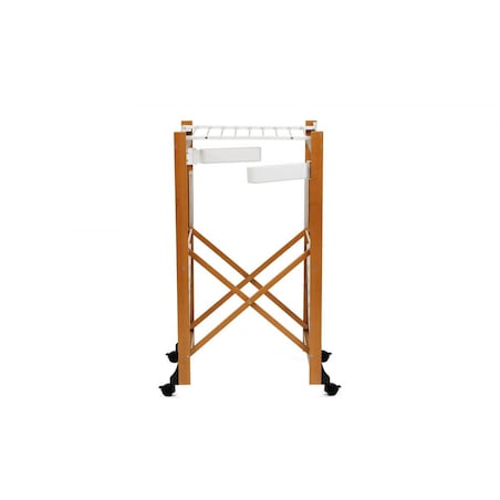 ARREDAMENTI GABBIANO Suszarka na pranie na kółkach - 175 x 67 cm, Brązowy