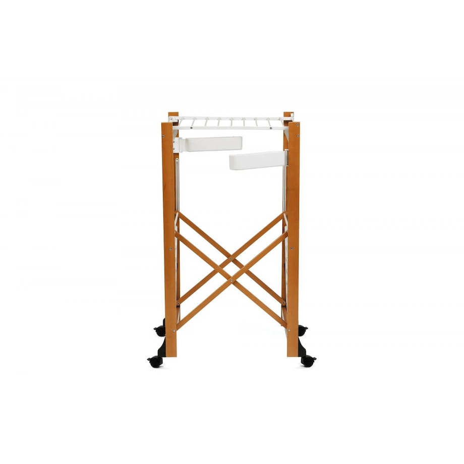 ARREDAMENTI GABBIANO Suszarka na pranie na kółkach - 175 x 67 cm, Brązowy