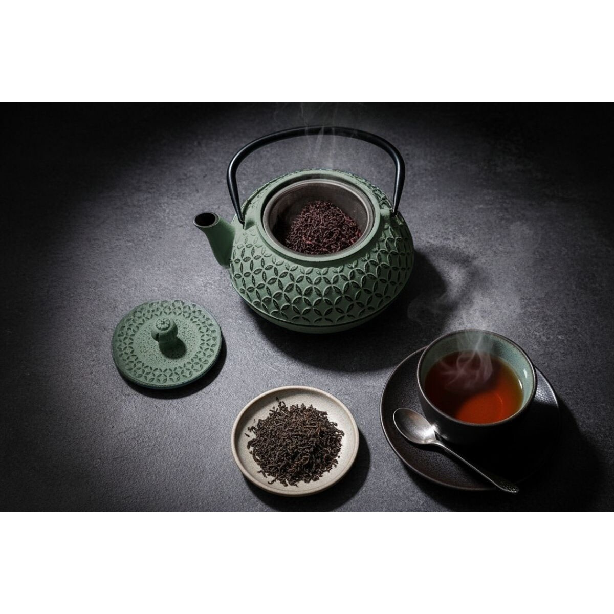 Czajnik żeliwny z zaparzaczem SABI, 1000 ml